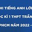 Đề Thi Tiếng Anh Giữa Kì 1 Lớp 6 Năm 2023 Tphcm Pdf